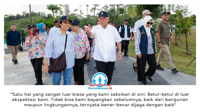 
 Ketua Pengadilan Tinggi Kalimantan Timur beserta jajarannya melakukan kunjungan ke sejumlah titik strategis kawasan Nusantara, pada Jumat (1/4/2026). Dok: Humas Ibu Kota Nusantara.