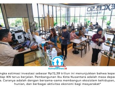 Pembangunan Ibu Kota Nusantara (IKN) terus berjalan seiring tumbuhnya ekosistem perekonomian dan investasi di kawasan Nusantara. Foto: Humas Otorita Ibu Kota Nusantara.