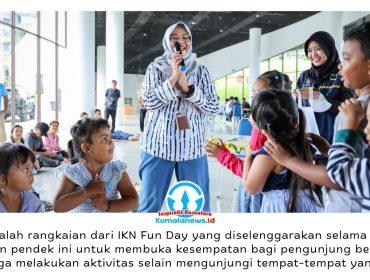 Suasana hangat dan penuh keceriaan mewarnai kegiatan mendongeng dalam rangkaian “IKN Fun Day” di kawasan Ibu Kota Nusantara saat ratusan anak bersama keluarga mengikuti aktivitas edukatif selama libur Hari Kenaikan Yesus Kristus, Minggu (17/05/2026). Dok: Humas Otorita Ibu Kota Nusantara.