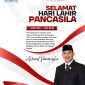 Flyer ucapan Selamat Hari Lahir Pancasila 1 Juni 2026 dari Wakil Ketua DPRD Kota Samarinda, Ahmad Vananzha, sebagai ajakan untuk memperkuat persatuan, gotong royong, dan semangat kebangsaan dalam kehidupan bermasyarakat, berbangsa, dan bernegara. Grafis: Kumalanews.id.