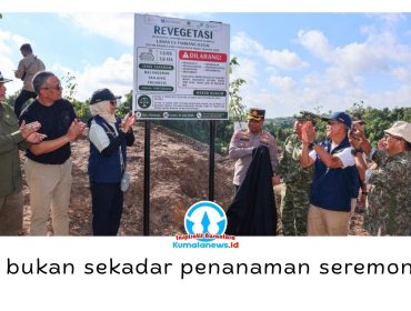 Otorita IKN bersama berbagai pemangku kepentingan melaksanakan revegetasi di bekas lahan tambang ilegal kawasan Tahura Bukit Soeharto, Kamis (18/6/2026), sebagai upaya memulihkan ekosistem dan menjaga kelestarian hutan. Foto: Humas Otorita Ibu Kota Nusantara.