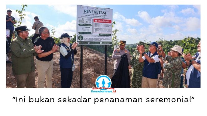 
 Otorita IKN bersama berbagai pemangku kepentingan melaksanakan revegetasi di bekas lahan tambang ilegal kawasan Tahura Bukit Soeharto, Kamis (18/6/2026), sebagai upaya memulihkan ekosistem dan menjaga kelestarian hutan. Foto: Humas Otorita Ibu Kota Nusantara.