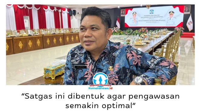 
 Asisten I Bidang Pemerintahan Setda Kota Balikpapan, Zulkifli, menegaskan pengawasan distribusi BBM bersubsidi memerlukan kolaborasi lintas instansi agar penyaluran Pertalite dan Solar tepat sasaran serta berlangsung lebih efektif dan transparan. Foto: M Hilmansyah.