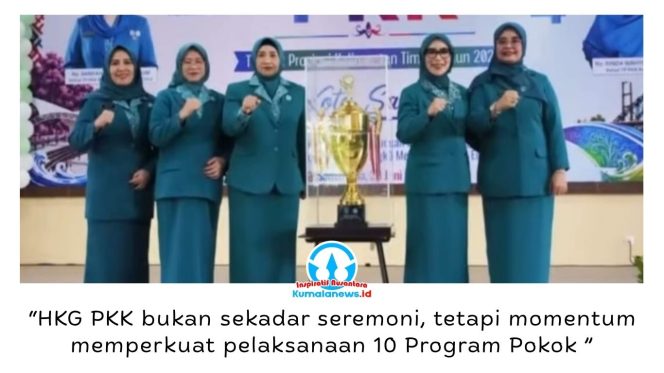 
 TP PKK Kota Balikpapan berhasil meraih Juara Umum Hari Kesatuan Gerak (HKG) PKK ke-54 Tingkat Provinsi Kalimantan Timur 2026 setelah mendominasi berbagai kategori perlombaan. Foto: M. Hilmansyah.