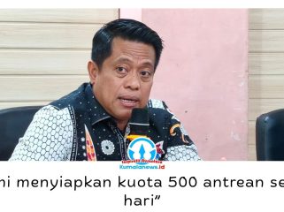 Kepala Disdikbud Kota Balikpapan, Irfan Taufik, mengimbau calon peserta didik memanfaatkan layanan pemesanan antrean daring selama tahapan verifikasi dan validasi SPMB 2026 yang berlangsung pada 15–23 Juni 2026. Foto: M Himansyah.