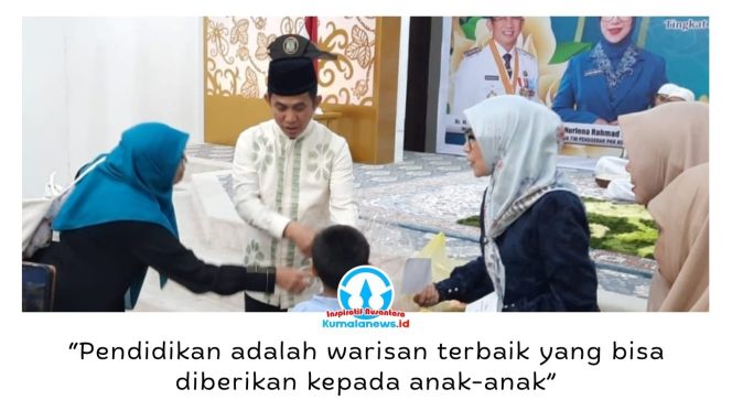 
 Wali Kota Balikpapan, Dr H Rahmad Mas'ud, SE., ME., menghadiri kegiatan santunan anak yatim dalam rangka menyemarakkan Tahun Baru Islam 1 Muharram 1448 Hijriah di Balikpapan, Minggu (28/6/2026). Dalam kesempatan itu, ia menegaskan pentingnya pendidikan sebagai investasi terbaik bagi masa depan anak. Foto: M Hilmansyah.