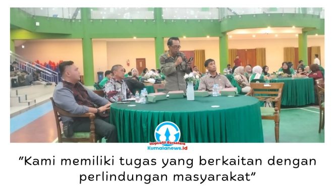 
 Kanit Perlindungan Masyarakat (Linmas) Satpol PP Kota Samarinda, Yani Priyambodo, mengusulkan agar keberadaan Relawan Balakarcana (Balakar) diakomodasi dalam Raperda tentang Pencegahan, Penanggulangan Kebakaran dan Penyelamatan saat uji publik di UINSI Samarinda, Kamis (18/6/2026). Foto: Yana Ashari.