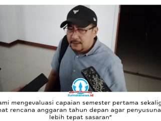 Ketua Komisi II DPRD Kota Samarinda, Iswandi, menyampaikan hasil evaluasi terhadap kinerja Bapenda Kota Samarinda. Komisi II menyoroti masih adanya target yang belum tercapai secara optimal serta perlunya peningkatan proporsi belanja yang berdampak langsung pada pelayanan publik dan pendapatan daerah. Foto: Yana Ashari.