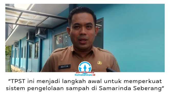 
 Camat Samarinda Seberang, Aditya Koesprayogi, menyampaikan keterangan kepada awak media usai peringatan Hari Lingkungan Hidup 2026 di kawasan Pasar Baqa, Selasa (30/6/2026). Ia menjelaskan, keberadaan Tempat Pengolahan Sampah Terpadu (TPST) diharapkan mampu meningkatkan pengelolaan sampah sekaligus mendorong masyarakat lebih peduli terhadap lingkungan. Foto: Yana Ashari.