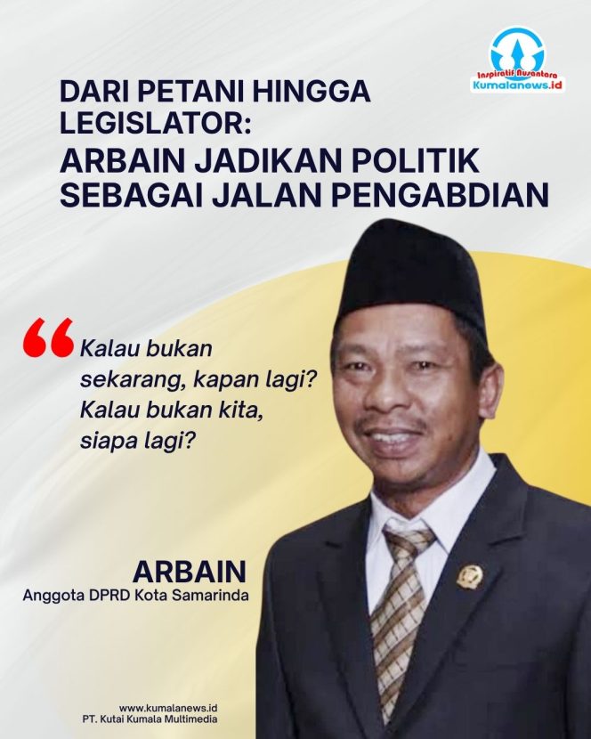 
 Arbain anggota DPRD Kota Samarinda. Grafis: Kumalanews.id.