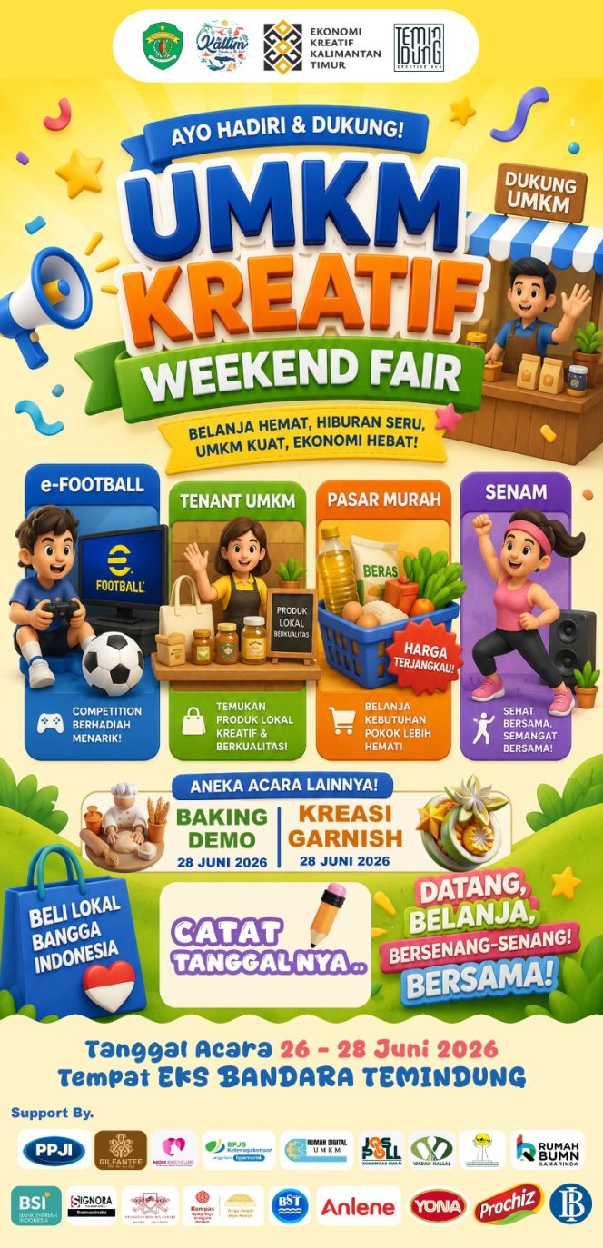 
 UMKM Kreatif Weekend Fair 2026 Hadir di Samarinda, Belanja Murah hingga Hiburan Seru Menanti