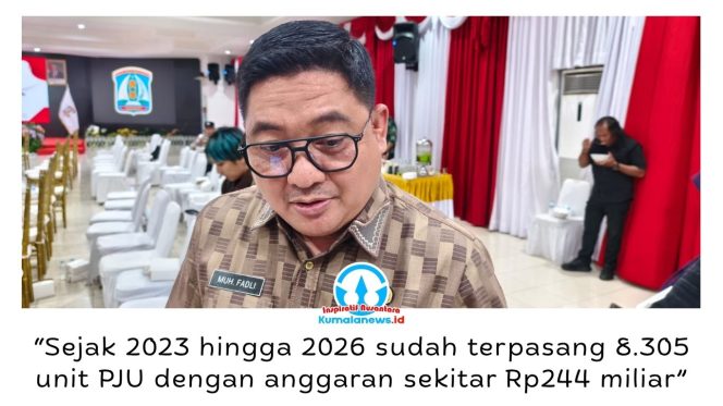 
 Kepala Dishub Balikpapan, Muhammad Fadli Pathurrahman, mengatakan pembangunan PJU dilakukan bertahap dengan mempertimbangkan kebutuhan lapangan, perkembangan wilayah, dan kemampuan keuangan daerah. Foto: M Hilmansyah.