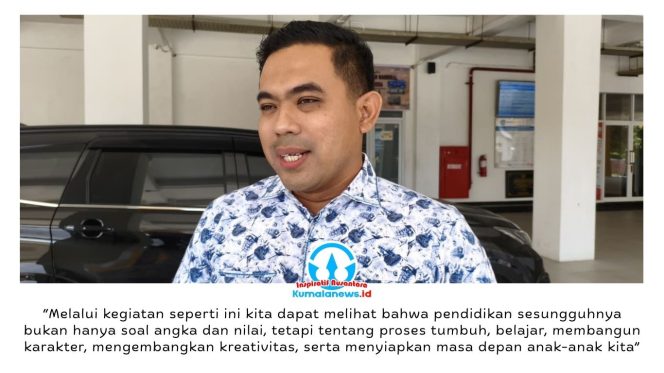 
 Camat Samarinda Seberang, Aditya Koesprayogi, memberikan keterangan terkait komitmen Pemkot Samarinda dalam mendukung pendidikan inklusif dan merata, termasuk melalui Program Sekolah Rakyat bagi anak dari keluarga kurang mampu. Foto: Yana Ashari.