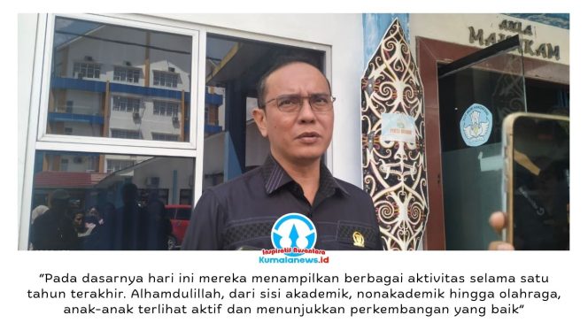 
 Ketua Komisi IV DPRD Kota Samarinda, Mohammad Novan Syahronny Pasie, mengapresiasi perkembangan peserta didik SRT 24 Samarinda usai menghadiri Open House dan pembagian rapor di BPMP Provinsi Kaltim, Samarinda Seberang, Sabtu (20/6/2026). Foto: Yana Ashari.