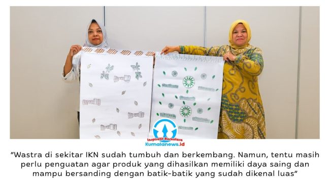 Otorita IKN bekerja sama dengan Bank Indonesia menyelenggarakan workshop pengembangan motif batik bagi pengrajin wastra di IKN. Foto: Humas Otorita IKN.