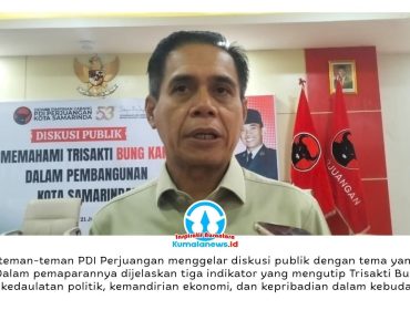 Ketua DPRD Kota Samarinda, Helmi Abdullah, menegaskan nilai-nilai Trisakti Bung Karno tetap relevan sebagai landasan pembangunan Samarinda yang berkelanjutan, berkeadilan, dan berpihak kepada masyarakat. Foto: Yana Ashari.