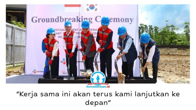 
 Prosesi groundbreaking Smart City Cooperation Center (SCCC) di Kawasan Inti Pusat Pemerintahan (KIPP) Nusantara, Kamis (18/6/2026). Proyek hibah senilai 9,9 miliar KRW atau sekitar Rp115,94 miliar ini menjadi wujud kerja sama Otorita IKN dan Pemerintah Korea Selatan dalam pengembangan kota cerdas. Foto: Dok. Humas Otorita Ibu Kota Nusantara.