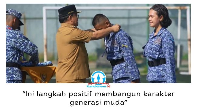 Wakil Wali Kota Balikpapan, Dr. Ir. H. Bagus Susetyo, M.M., saat membuka Pendidikan dan Pelatihan Kesadaran Pemuda Bela Negara Tahun 2026 di Lapangan Mini Soccer Balikpapan Tennis Stadium, Senin (22/6/2026). Foto: M Hilmansyah.
