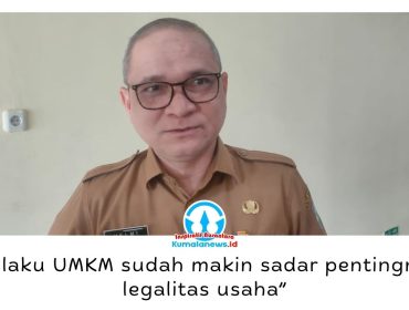 Kepala Dinas Penanaman Modal dan Pelayanan Terpadu Satu Pintu (DPMPTSP) Kota Balikpapan, Hasbullah Helmi, menyampaikan keterangan terkait dominasi pengajuan Nomor Induk Berusaha (NIB) yang didorong oleh sektor UMKM di berbagai bidang usaha. Foto: M Hilmansyah.