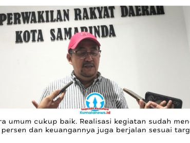 Ketua Komisi II DPRD Kota Samarinda, Iswandi, mengapresiasi capaian kinerja Dinas Perikanan dan Peternakan (Dispernakan) Kota Samarinda hingga Triwulan II Tahun Anggaran 2026. Namun, ia meminta agar rencana pengurangan anggaran tahun 2027 tidak berdampak pada program yang bersentuhan langsung dengan masyarakat. Foto: Yana Ashari.