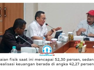 Kepala Dinas Perikanan Kota Samarinda, Achmad Fauzi Irawan, menyampaikan bahwa realisasi program dan serapan anggaran hingga Triwulan II Tahun 2026 menunjukkan tren positif. Sejumlah program strategis yang sedang berjalan diyakini akan mendorong peningkatan capaian kinerja hingga akhir periode. Foto: Yana Ashari.