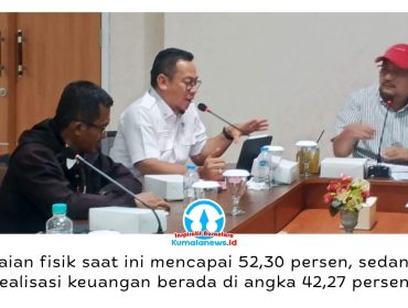 Kepala Dinas Perikanan Kota Samarinda, Achmad Fauzi Irawan, menyampaikan bahwa realisasi program dan serapan anggaran hingga Triwulan II Tahun 2026 menunjukkan tren positif. Sejumlah program strategis yang sedang berjalan diyakini akan mendorong peningkatan capaian kinerja hingga akhir periode. Foto: Yana Ashari.