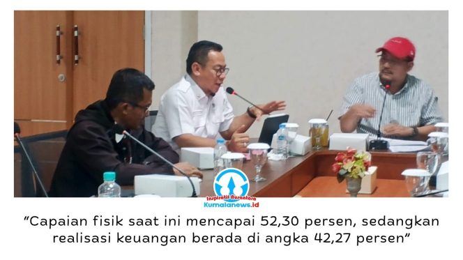 
 Kepala Dinas Perikanan Kota Samarinda, Achmad Fauzi Irawan, menyampaikan bahwa realisasi program dan serapan anggaran hingga Triwulan II Tahun 2026 menunjukkan tren positif. Sejumlah program strategis yang sedang berjalan diyakini akan mendorong peningkatan capaian kinerja hingga akhir periode. Foto: Yana Ashari.