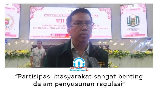 
 Guru Besar Ilmu Hukum Islam UINSI Samarinda sekaligus Dekan Fakultas Syariah, Prof. Alfitri, menegaskan keterlibatan masyarakat menjadi kunci dalam memperkuat upaya pencegahan dan penanggulangan kebakaran di Kota Samarinda. Foto: Yana Ashari.