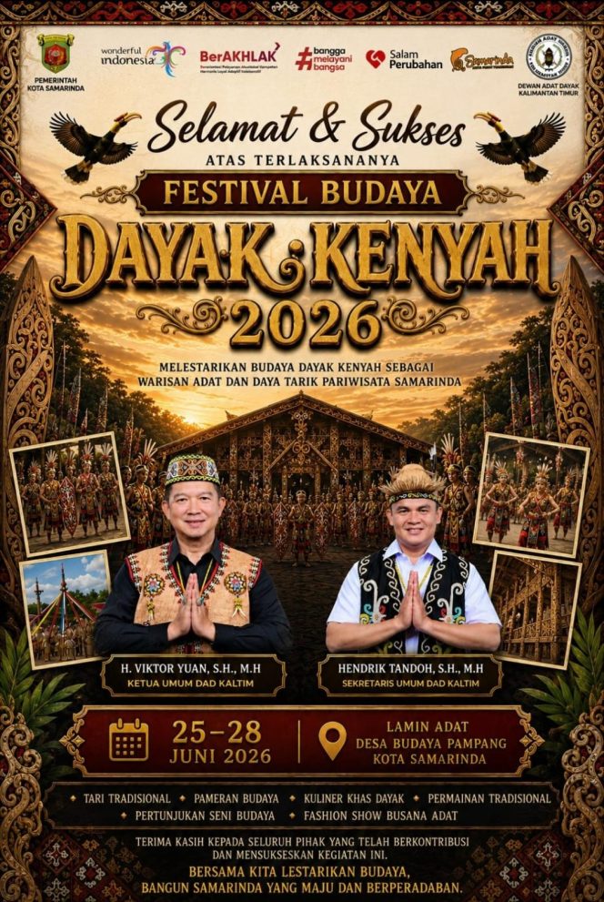 
 Festival Budaya Dayak Kenyah 2026 Siap Semarakkan Pampang, Angkat Warisan Leluhur ke Panggung Pariwisata