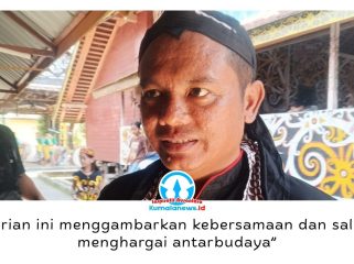 Ketua Jaranan Langgeng Mudho Budoyo, Sulistio, menyebut partisipasi kelompoknya dalam Festival Budaya Dayak Kenyah sebagai wujud pelestarian budaya dan simbol harmonisasi masyarakat Dayak dan Jawa di Samarinda. Foto: Yana Ashari.