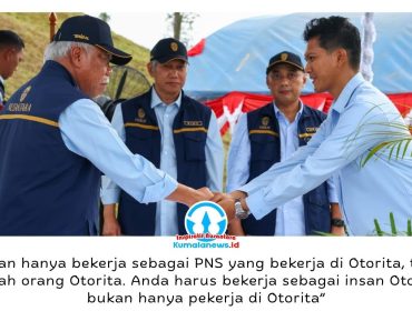 Kepala Otorita Ibu Kota Nusantara (IKN), Basuki Hadimuljono, melantik dan mengambil sumpah 555 Calon Pegawai Negeri Sipil (CPNS) menjadi Pegawai Negeri Sipil (PNS) angkatan pertama Otorita IKN dalam acara Pelantikan dan Pengambilan Sumpah PNS serta Pengangkatan Jabatan Fungsional di Taman Kusuma Bangsa, Kawasan Inti Pusat Pemerintahan (KIPP) IKN, Senin (8/6/2026). Pelantikan ini menjadi tonggak sejarah lahirnya aparatur sipil negara pertama yang dipersiapkan untuk mendukung penyelenggaraan pemerintahan dan pembangunan di Nusantara. Foto: Dok. Humas Otorita IKN.