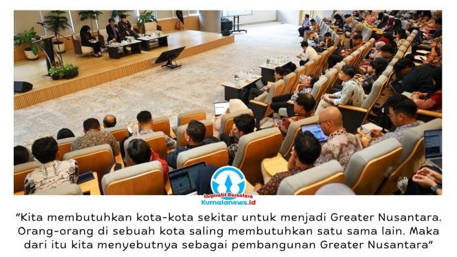 
 Otorita IKN bersama akademisi dari Jepang menggelar program Jumat Belajar di Kantor Otorita IKN, Jumat (5/6/2026), dengan membahas strategi pembangunan kawasan metropolitan yang terintegrasi guna memperkuat kolaborasi dan mendorong pertumbuhan Greater Nusantara. Foto: Dok. Humas Otorita IKN.