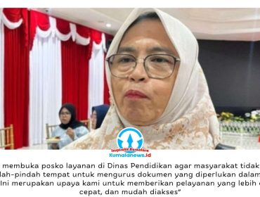 Kepala Dinas Kependudukan dan Pencatatan Sipil (Disdukcapil) Kota Balikpapan, Tirta Dewi, memberikan keterangan terkait pembukaan posko layanan khusus untuk mendukung pelaksanaan Sistem Penerimaan Murid Baru (SPMB) Tahun Ajaran 2026/2027. Posko tersebut disiapkan untuk membantu masyarakat mengurus berbagai kebutuhan administrasi kependudukan, seperti pembaruan Kartu Keluarga (KK) dan perubahan alamat domisili, yang menjadi persyaratan dalam proses pendaftaran peserta didik baru. Foto: M Hilmansyah.