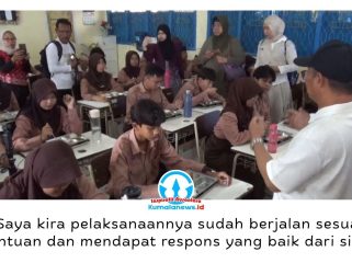 Menteri Pendidikan Dasar dan Menengah (Mendikdasmen), Abdul Mu’ti, meninjau pelaksanaan Program Makan Bergizi Gratis (MBG) di SMP Negeri 14 Balikpapan, Jumat (5/6/2026). Kunjungan tersebut dilakukan untuk memastikan program berjalan optimal dan memberikan manfaat bagi peserta didik. Foto: M Hilmansyah.