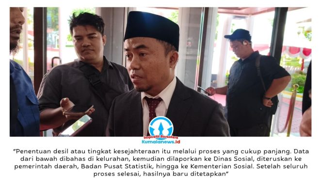 
 Kepala Dinas Sosial Kota Balikpapan, Ardiansyah, memberikan keterangan terkait upaya pemerintah dalam membenahi sistem pendataan kesejahteraan masyarakat agar penyaluran bantuan sosial semakin tepat sasaran, transparan, dan akuntabel melalui mekanisme pendataan yang terintegrasi secara digital. Foto: Dok. M Hilmansyah.