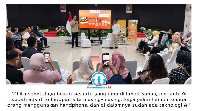 
 Staf Khusus Presiden Bidang UMKM dan Teknologi Digital, Tiar Nabilla Karbala, menjadi narasumber dalam dialog interaktif bertajuk “Penguatan UMKM Hijau sebagai Pilar Investasi Masa Depan” yang digelar di Aula Kantor Pemerintah Kota Balikpapan, Sabtu (6/6/2026). Foto: M Hilmansyah.