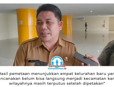 Asisten I Sekretariat Daerah Kota Balikpapan, Zulkifli, memberikan keterangan terkait rencana Pemerintah Kota Balikpapan membentuk empat kelurahan baru sebagai langkah awal menuju pemekaran kecamatan guna meningkatkan pelayanan kepada masyarakat. Foto: Dok. M Hilmansyah.