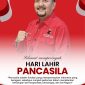 Flyer ucapan Selamat Hari Lahir Pancasila 1 Juni 2026 dari Ketua Komisi II DPRD Kota Samarinda, Iswandi. Menurutnya, Hari Lahir Pancasila bukan sekadar mengenang sejarah lahirnya dasar negara, tetapi juga menjadi momentum untuk memperkokoh semangat kebangsaan, persatuan, dan gotong royong dalam menghadapi berbagai tantangan bangsa. Grafis: Kumalanews.id.