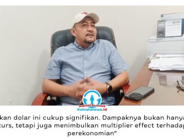 Ketua Komisi II DPRD Kota Samarinda, Iswandi, menyampaikan pandangannya terkait pelemahan nilai tukar Rupiah yang dinilai berpotensi memicu kenaikan harga barang dan menekan daya beli masyarakat. Foto: Yana Ashari.