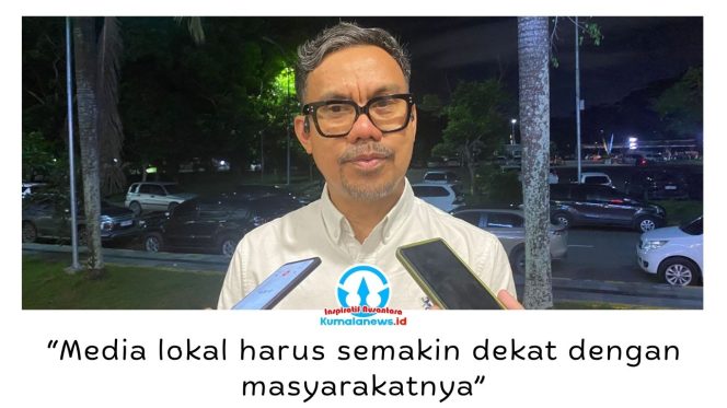 
 Wakil Ketua Asosiasi Media Siber Indonesia (AMSI), Upi Asmaradhana, menegaskan bahwa media lokal memiliki peluang besar untuk berkembang di era digital dengan menghadirkan konten yang dekat dengan masyarakat dan mengangkat potensi daerah. Foto: Indirwan.