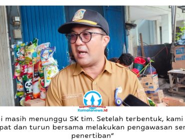 Kepala Dinas Perdagangan Kota Balikpapan, Haemusri Umar, menyampaikan bahwa pembentukan tim terpadu pengawasan toko swalayan masih menunggu terbitnya Surat Keputusan (SK) pemerintah daerah sebelum melakukan pengawasan dan penertiban bersama lintas instansi. Foto: M Hilmansyah.