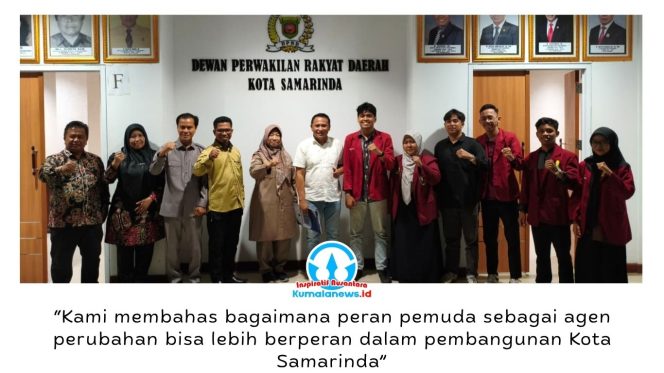 
 Foto bersama Ikatan Mahasiswa Muhammadiyah (IMM) Kota Samarinda dengan Komisi IV DPRD Kota Samarinda usai audiensi di Ruang Rapat Gabungan Lantai 1 DPRD Kota Samarinda, Senin (15/6/2026). Foto: Yana Ashari.