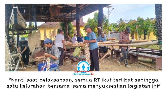 
 Warga Desa Budaya Pampang bergotong royong mempersiapkan Festival Budaya Dayak Kenyah 2026 yang akan berlangsung pada 25–28 Juni 2026. Semangat kebersamaan masyarakat menjadi wujud nyata pelestarian tradisi dan warisan budaya yang diwariskan secara turun-temurun. Foto: Yana Ashari.