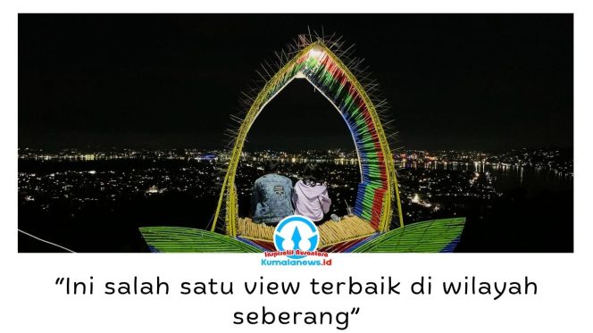 
 Senja menyelimuti Kota Samarinda yang terlihat dari Tebing Lonceng di ketinggian sekitar 300 meter di atas permukaan laut. Cahaya lampu kota yang memantul di Sungai Mahakam menghadirkan panorama yang menjadi salah satu daya tarik wisata Samarinda Seberang. Foto: Istimewa.