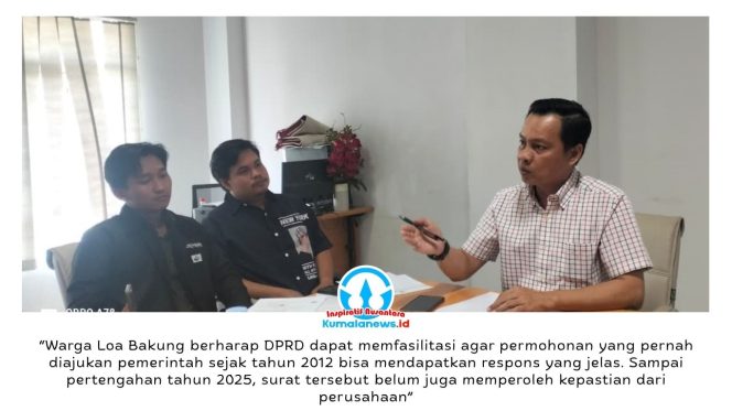 
 Sekretaris Komisi I DPRD Kota Samarinda, Ronal Stephen Lonteng, mendesak percepatan kepastian hibah lahan TPU bagi warga Loa Bakung dan Sungai Kunjang, mengingat kebutuhan lahan pemakaman yang semakin mendesak dan telah lama dinantikan masyarakat. Foto: Yana Ashari.