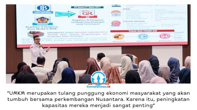 
 Pelaku UMKM mengikuti kegiatan Akademi SIAPIK (AKSI) 2026 dan Business Matching Pembiayaan UMKM di Kawasan Inti Pusat Pemerintahan (KIPP) IKN. Program yang digagas Otorita IKN bersama sejumlah mitra ini bertujuan meningkatkan kapasitas pelaku usaha melalui edukasi pengelolaan keuangan serta perluasan akses pembiayaan agar mampu bersaing di ekosistem ekonomi Nusantara. Foto: Humas Otorita IKN.