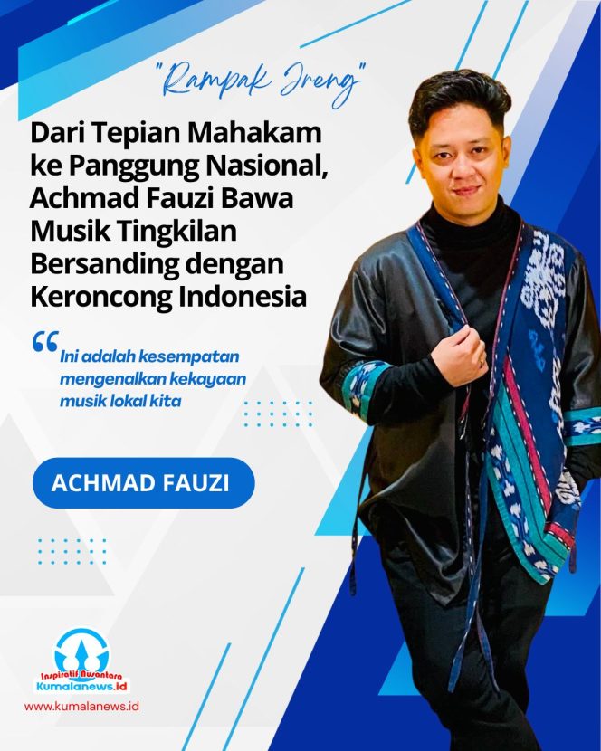 
 Flyer Achmad Fauzi, musisi asal Kutai Kartanegara, yang kembali menorehkan prestasi dengan berpartisipasi dalam album kompilasi 