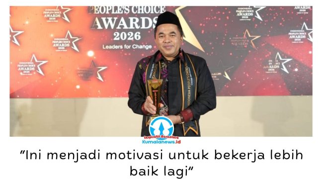 Ketua DPRD Kabupaten Kutai Kartanegara, Ahmad Yani, menerima Indonesia People's Choice Award 2026 sebagai bentuk apresiasi atas dedikasi dan kiprahnya dalam menjembatani aspirasi masyarakat melalui pelaksanaan fungsi legislatif.