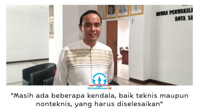 
 Ketua Komisi IV DPRD Kota Samarinda, Mohammad Novan Syahronny Pasie, menyampaikan hasil audiensi bersama Disporapar dan KONI Kota Samarinda terkait kesiapan kontingen menghadapi Porprov Kalimantan Timur di Kabupaten Paser, Senin (20/7/2026). Foto: Yana Ashari.