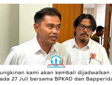 Bendahara KONI Kota Samarinda, Nur Zaid, menyampaikan kesiapan kontingen menghadapi Porprov Kalimantan Timur 2026 dalam audiensi bersama Komisi IV DPRD Kota Samarinda di Ruang Rapat Gabungan Lantai 1 DPRD Kota Samarinda, Senin (20/7/2026).